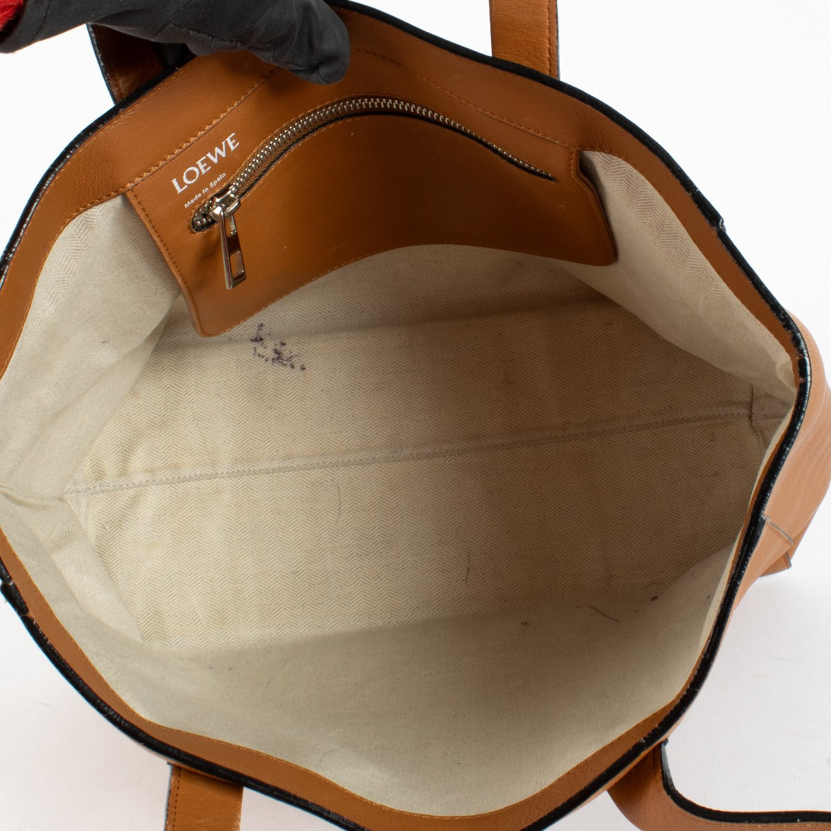 Cabas Loewe Anagram East West couleur chameau