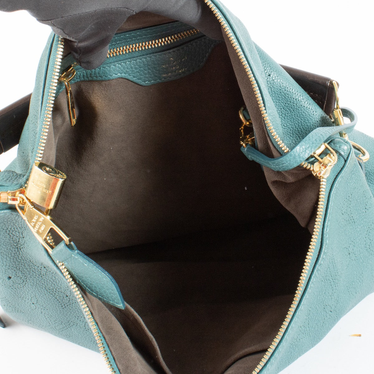 Authentic Preloved Louis Vuitton Blue Mahina Selene GM Shoulder bag on Labellov.com