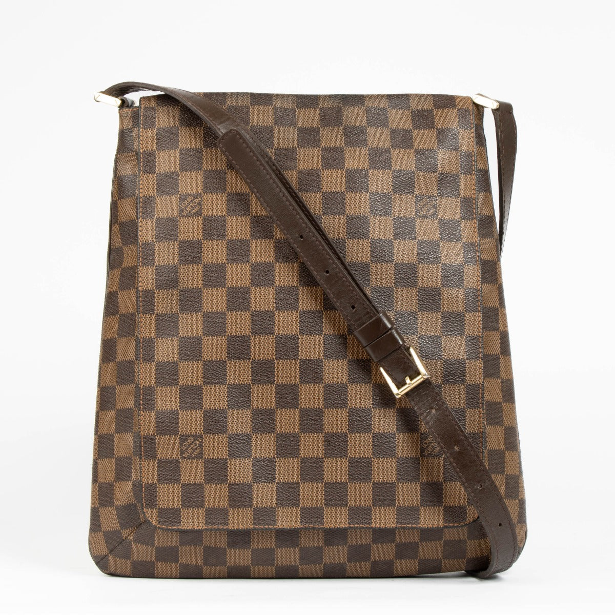Shop this authentic Louis Vuitton Damier Ebene Musette Salsa GM Shoulder bag pre-loved on Labellov.com