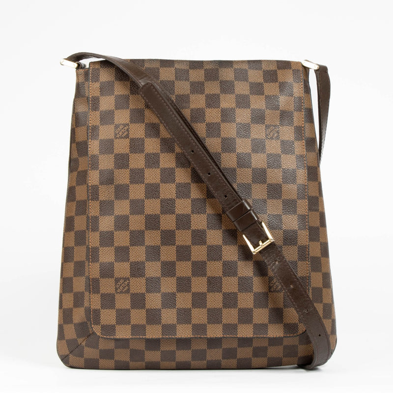 Shop this authentic Louis Vuitton Damier Ebene Musette Salsa GM Shoulder bag pre-loved on Labellov.com