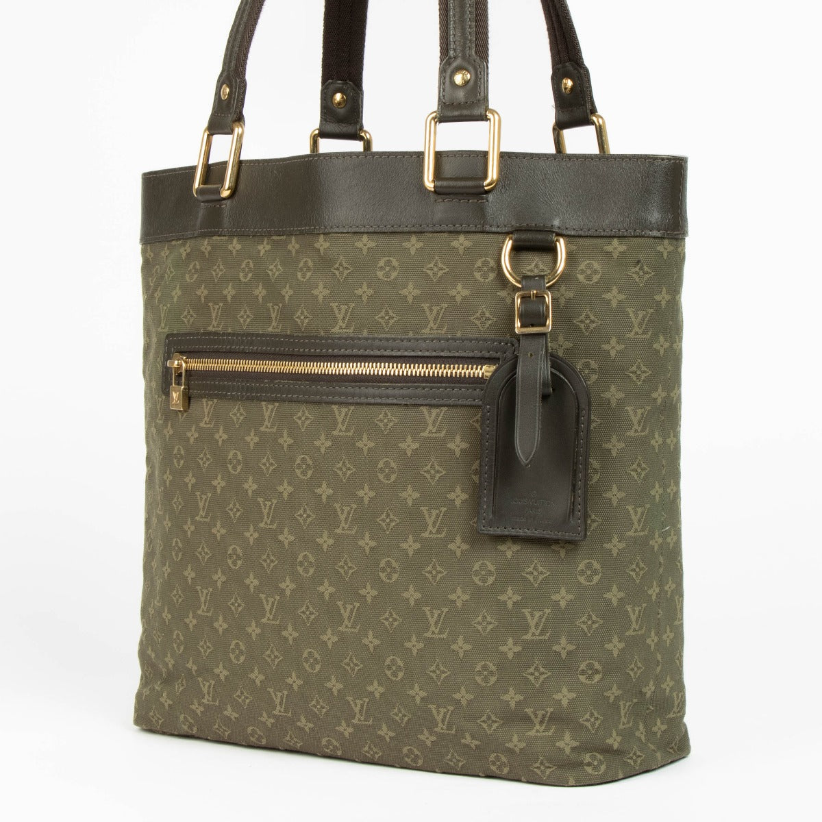 Shop this 100% authentic Louis Vuitton Green Monogram Canvas Lucille GM Bag at labellov.com