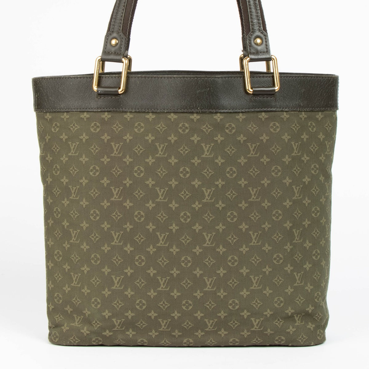 Shop this 100% authentic Louis Vuitton Green Monogram Canvas Lucille GM Bag at labellov.com