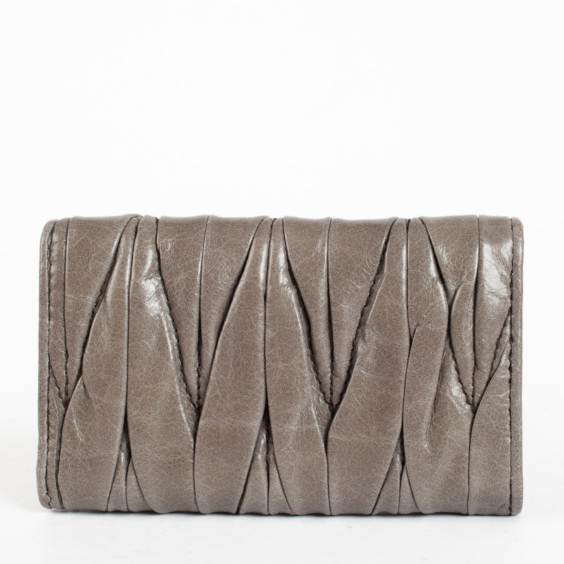 authentic preloved Miu Miu Grey Matelasse Keywallet on Labellov.com