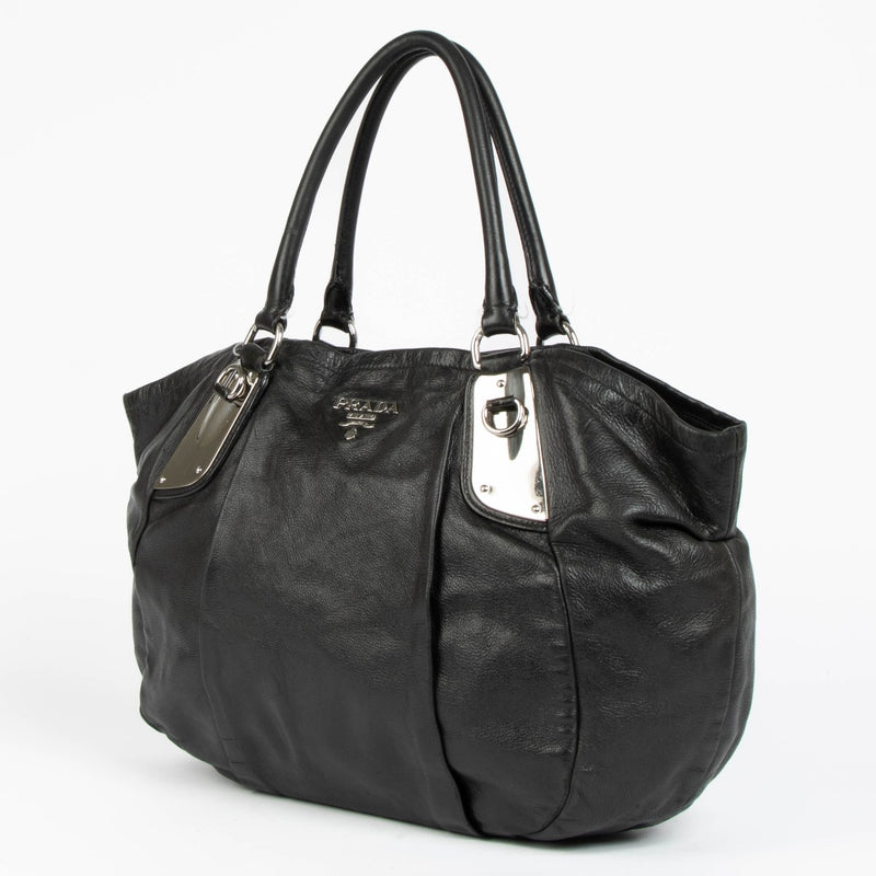 Shop this 100% authentic Prada Black Leather Tote Bag at labellov.com