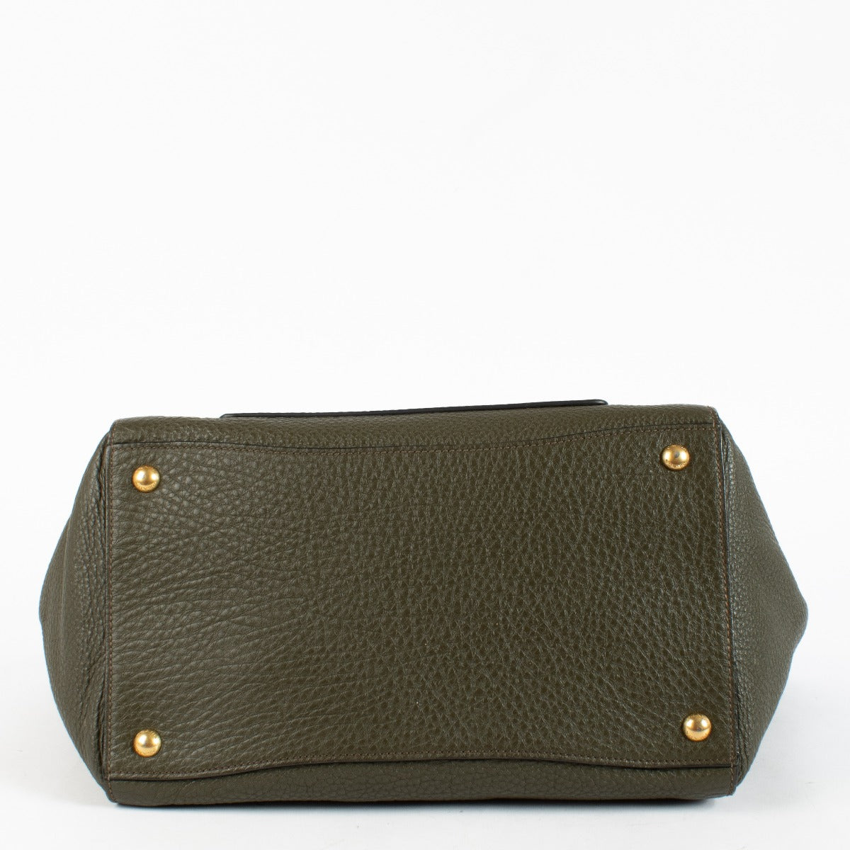 Prada Green Vitello Daino Tote Bag