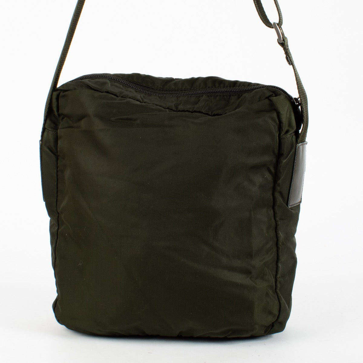 Authentic preloved Prada Green Nylon Crossbody Bag on Labellov.com