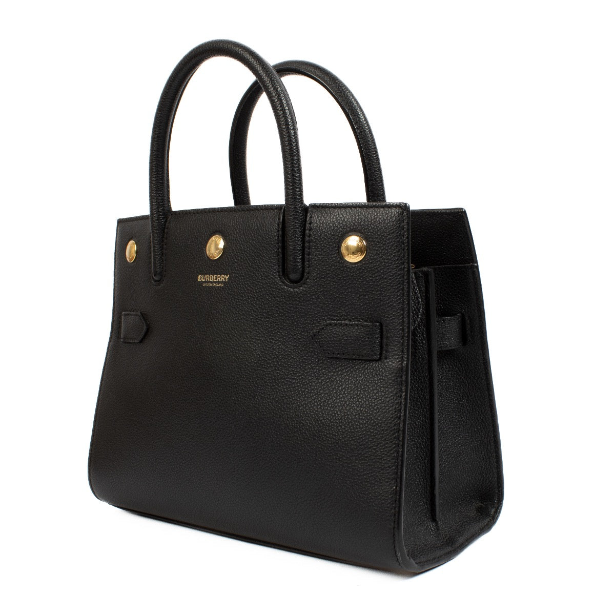 shop 100% authentic second hand Burberry Black Mini Title Bag on Labellov.com