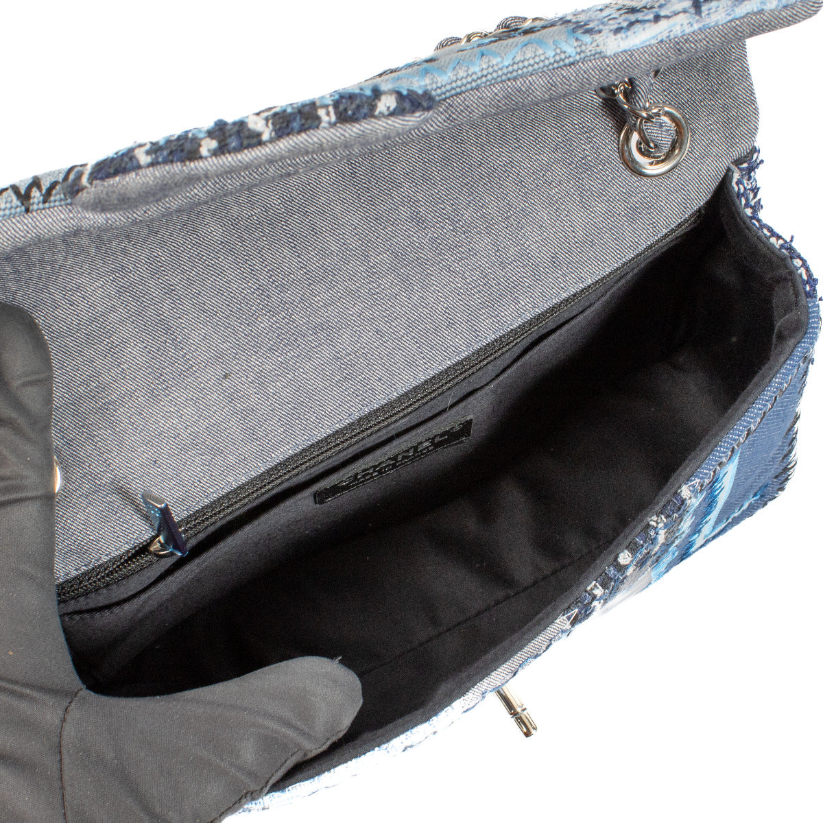 Chanel Denim Patchwork Medium Classic Flap Bag
