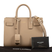 Saint Laurent Nude Lisse Leather Sac de Jour Nano Bag