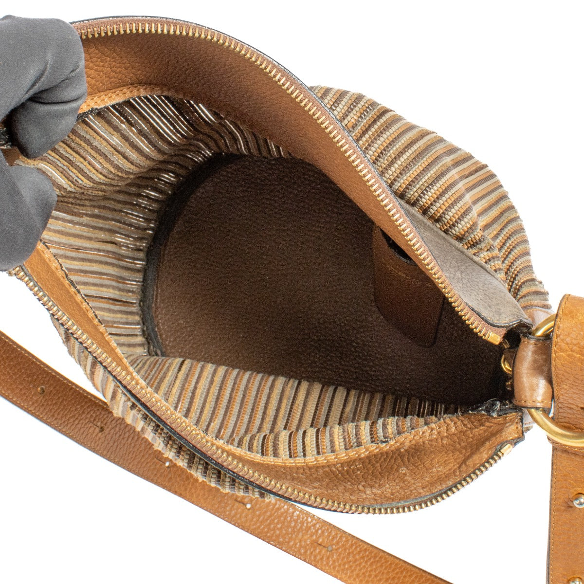 shop 100% authentic second hand Delvaux Brown Toile de Cuir Bag on Labellov.com