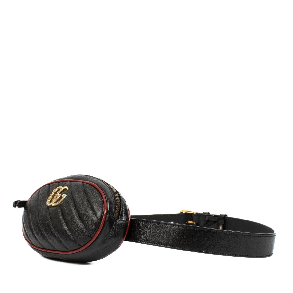 authentic pre loved Gucci Black Marmont Belt Bag on Labellov.com