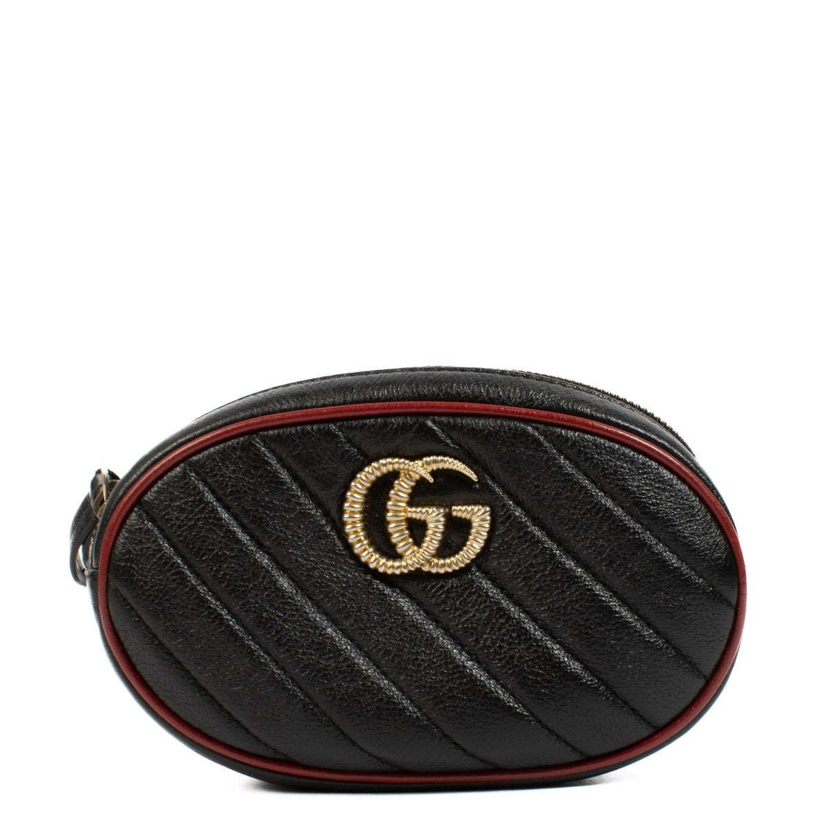 Gucci Black GG Marmont Belt Bag