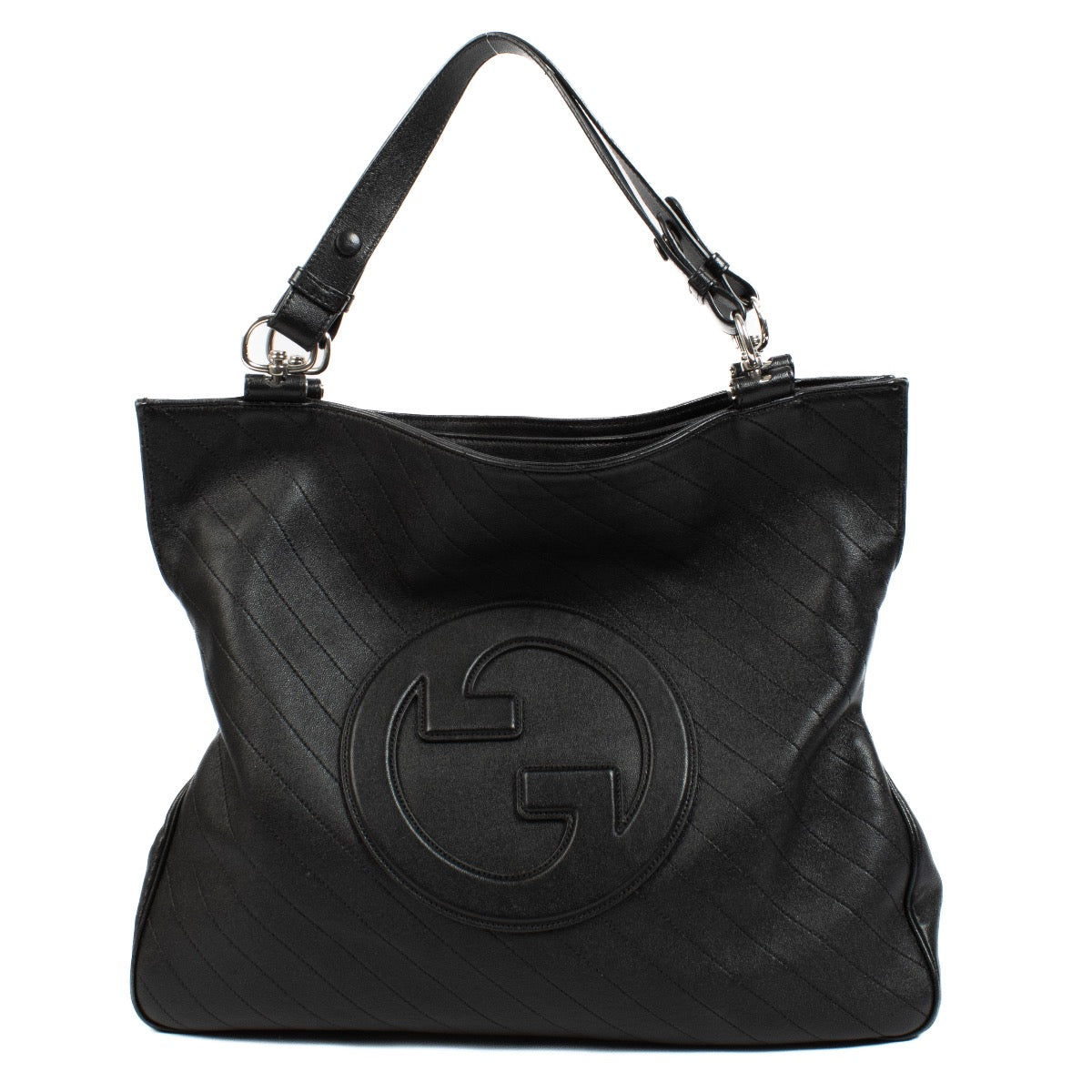 shop 100% authentic second hand Gucci Black Medium Blondie Tote Bag on Labellov.com