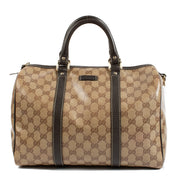 Shop safe online at Labellov in Antwerp and Knokke this 100% authentic second hand Gucci GG Crystal Joy Medium Boston Bag. Veilig online tweedehands authentieke Gucci GG Crystal Joy Medium Boston Bag handtas kopen bij Labellov.