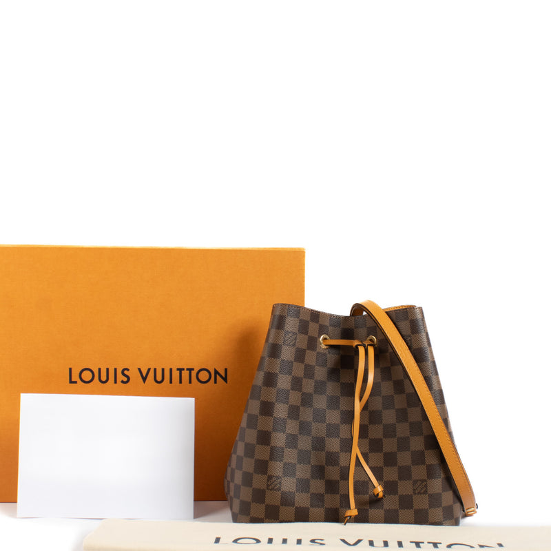 Are you looking for an authentic designer bag? We have the Louis Vuitton Damier Ebene NeoNoe Bag for the best price.