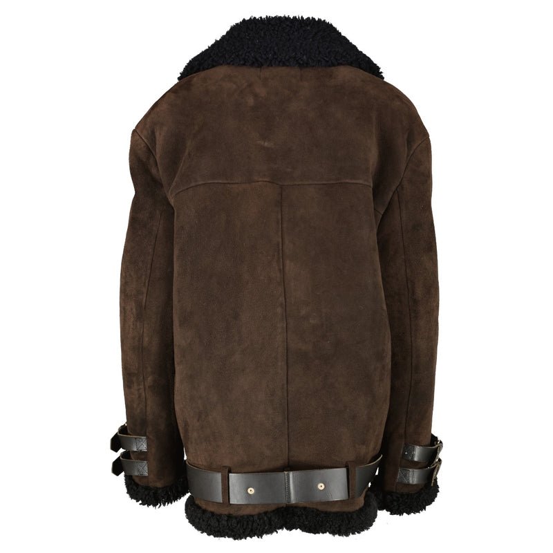 Acne Studios Brown Velocite Shearling Jacket