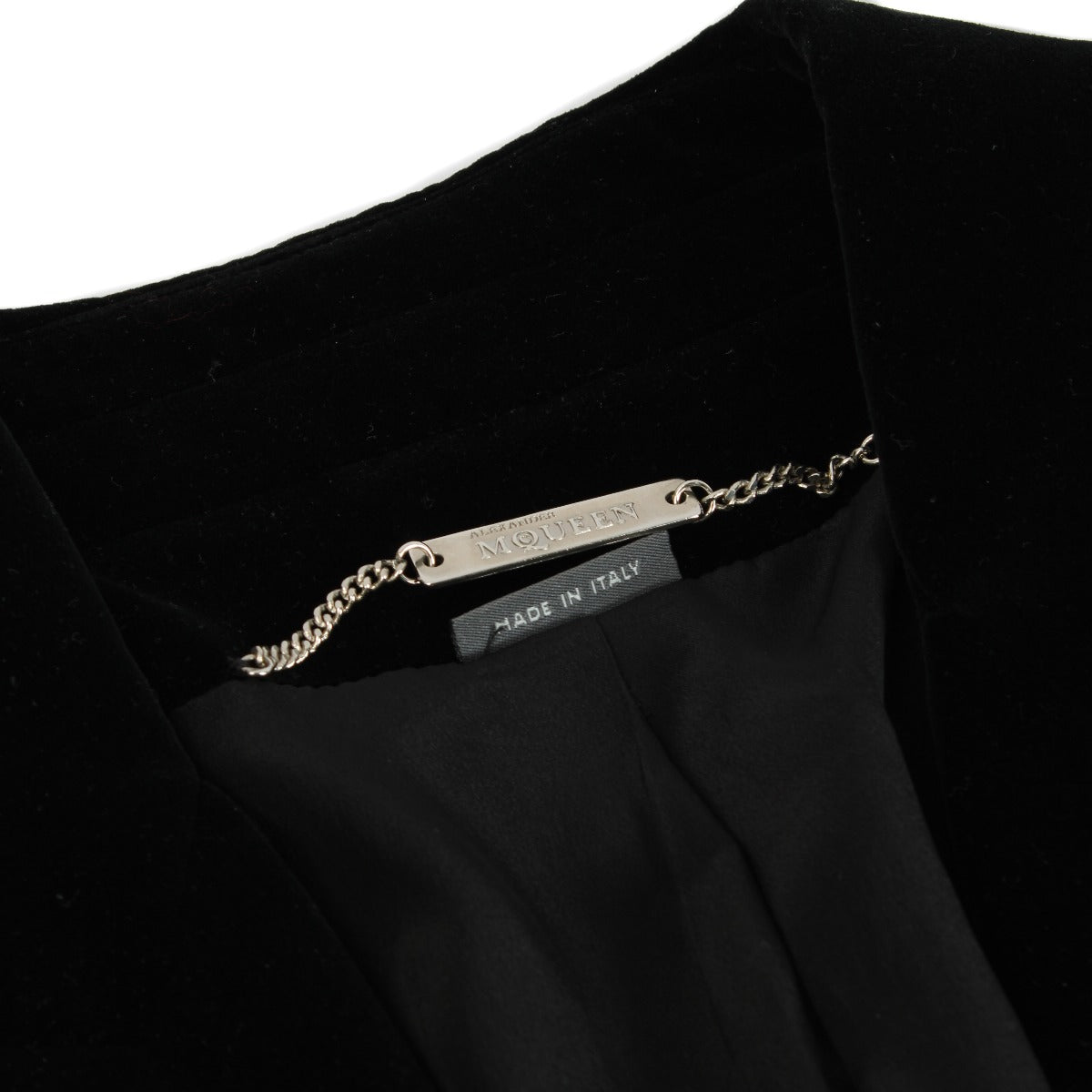 Blazer en velours noir Alexander McQueen - Taille 42