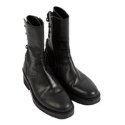 Ann Demeulemeester Black Combat Boots