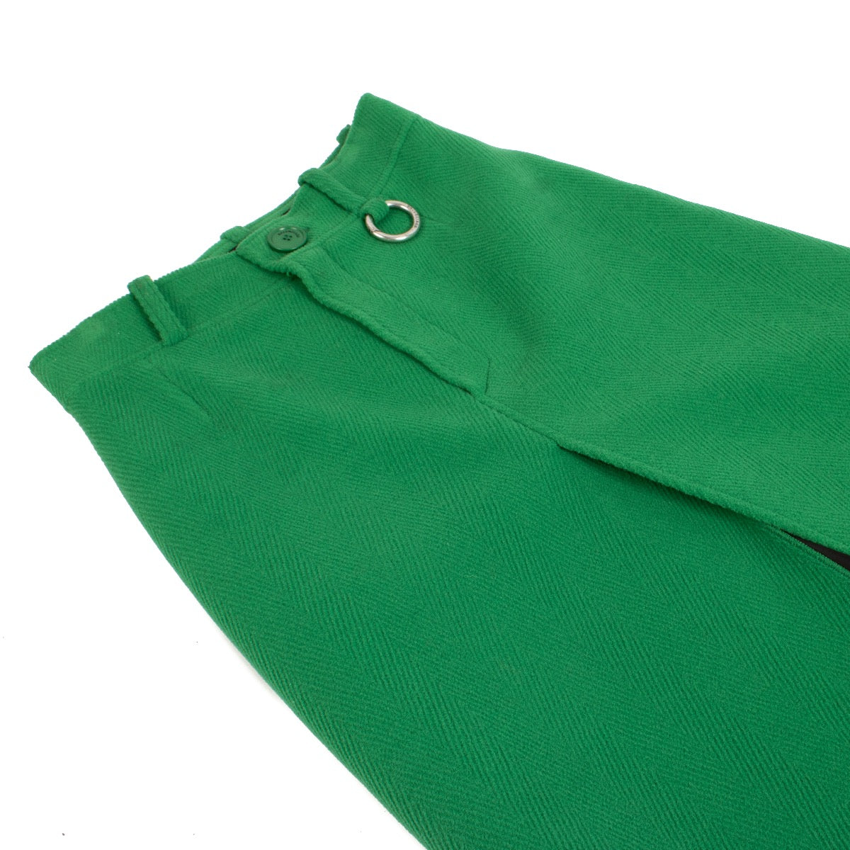 Authentic Second Hand Balenciaga Winter 2018 Green Wool Skirt on Labellov.com