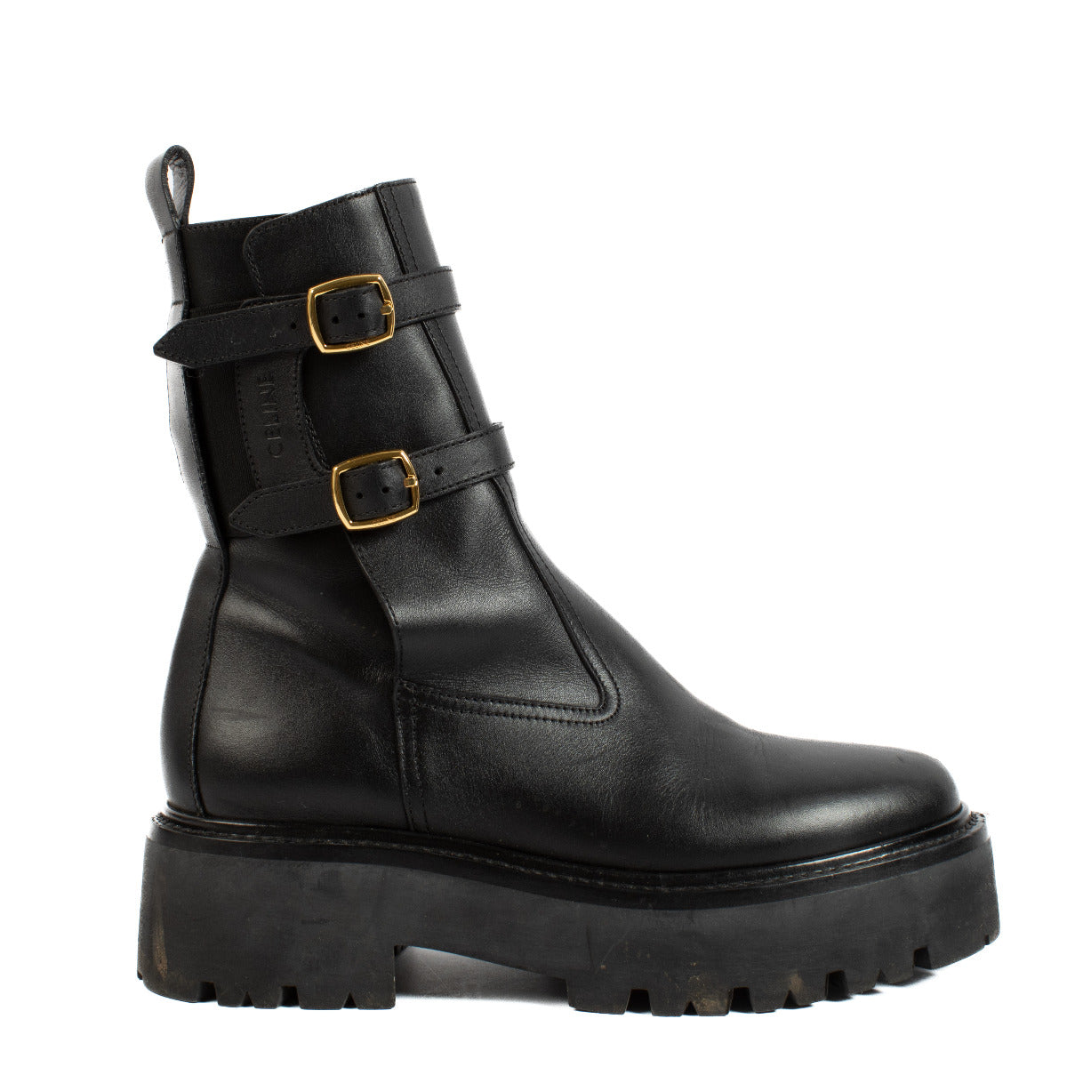 Celine Black Biker Boots - size 37