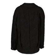 Chanel 21A Black Shimmer Tweed Jacket