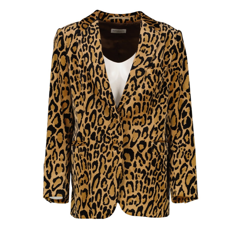 shop 100% authentic second hand Dries Van Noten Animal Print Blazer - Size 40 on Labellov.com
