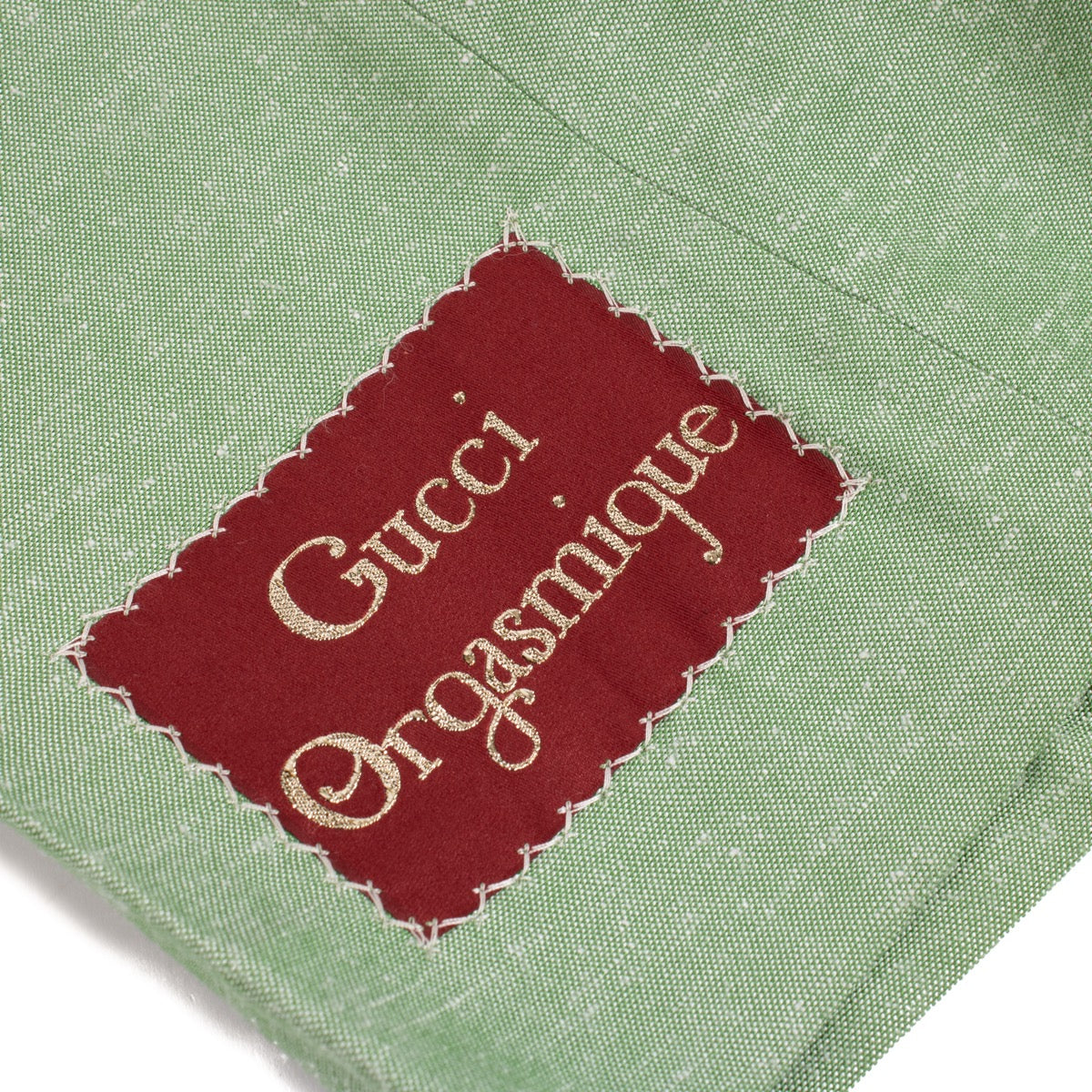 shop 100% authentic second hand Gucci Green Orgasmique Trousers - Size 40 on Labellov.com