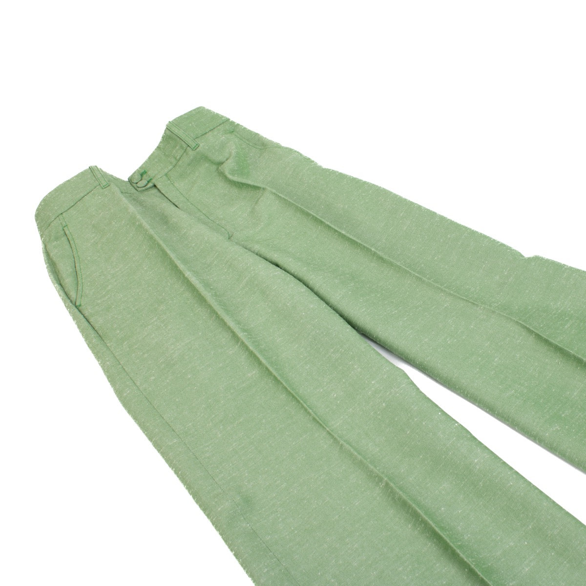 shop 100% authentic second hand Gucci Green Orgasmique Trousers - Size 40 on Labellov.com