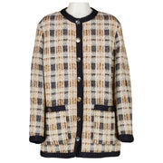 Gucci Multicolor Check Tweed Jacket