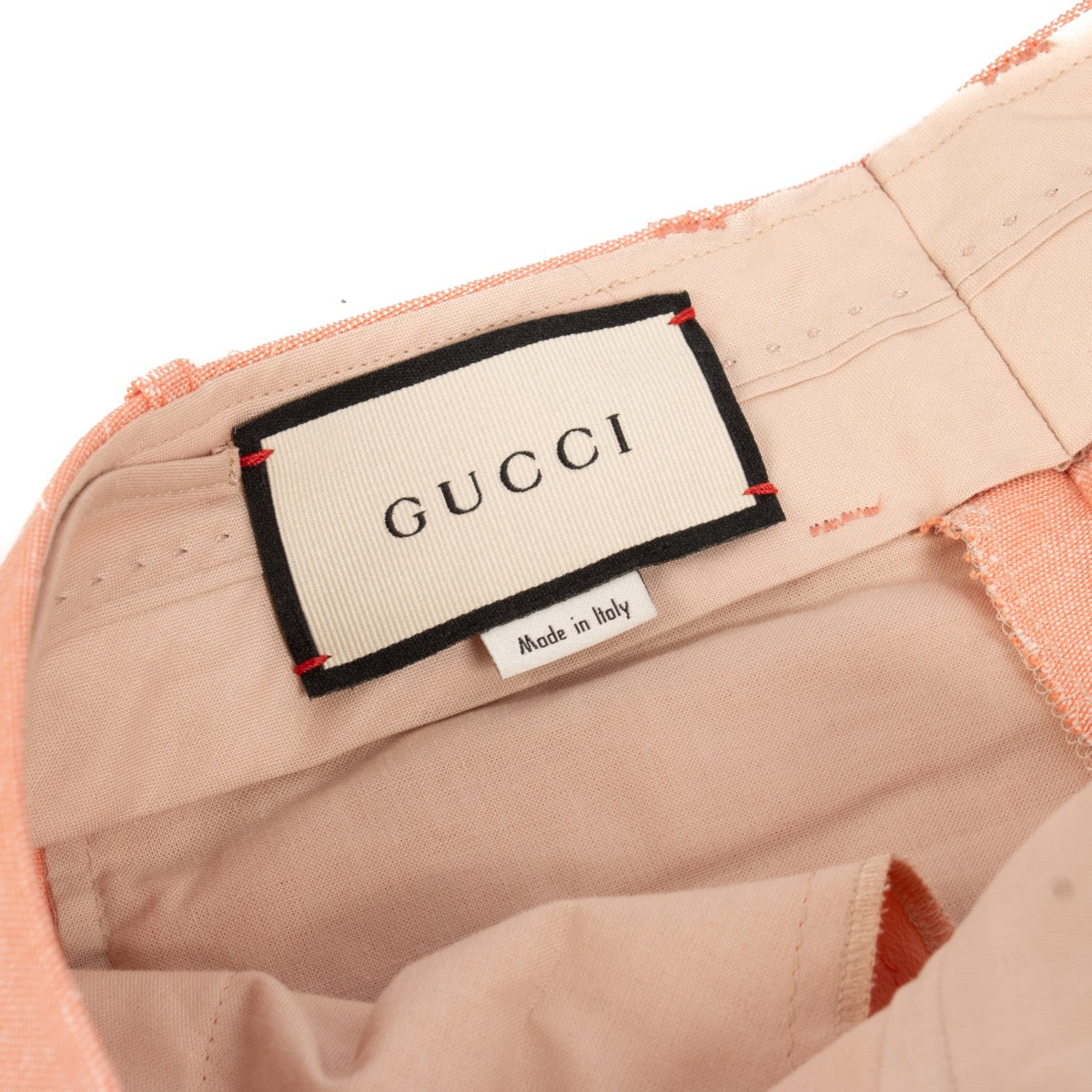 shop 100% authentic second hand Gucci Pink Orgasmique Trousers - Size 40 on Labellov.com
