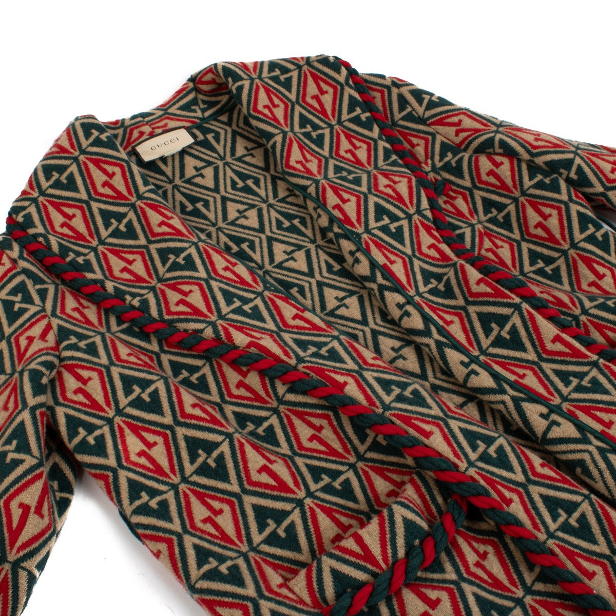 shop 100% authentic second hand Gucci Multicolor Wool Coat - Size S on Labellov.com
