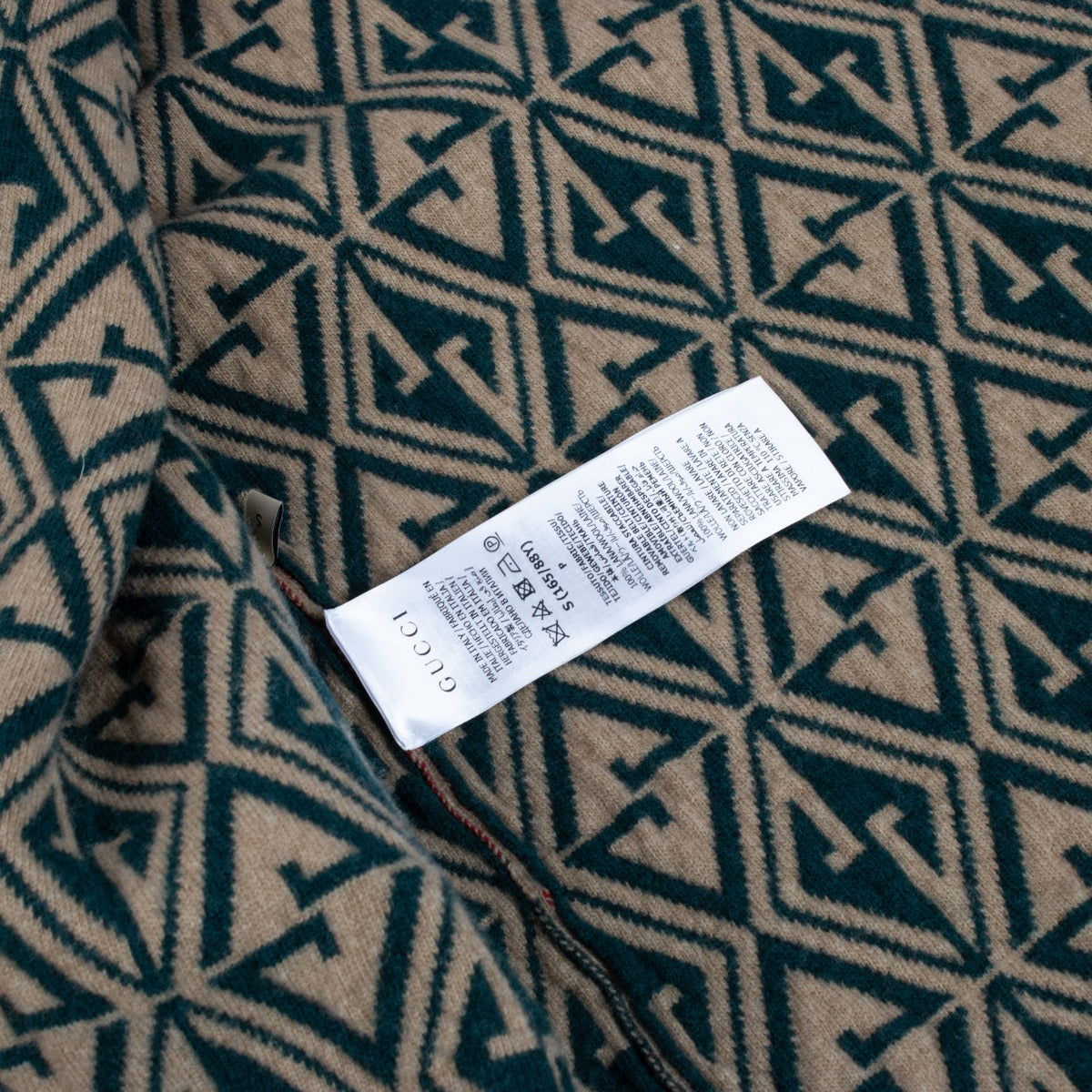shop 100% authentic second hand Gucci Multicolor Wool Coat - Size S on Labellov.com