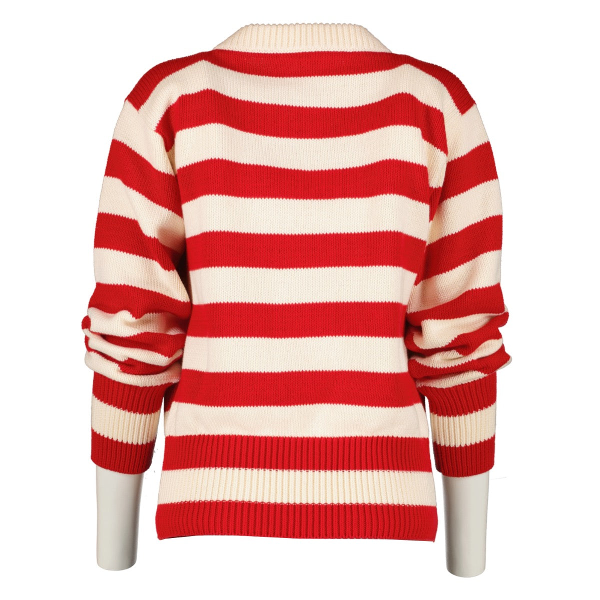 shop 100% authentic second hand Gucci Red And White Knitted Sweater - Size M on Labellov.com