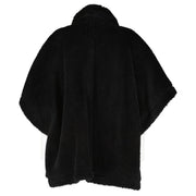 Max Mara Black Teddy Tebe Cape