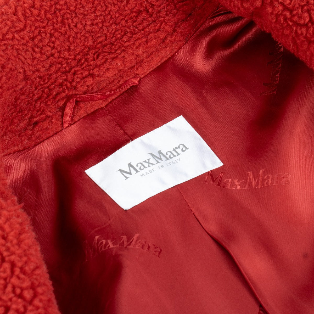 Max Mara rode Teddy Coat