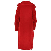 Max Mara Red Teddy Bear Icon Coat