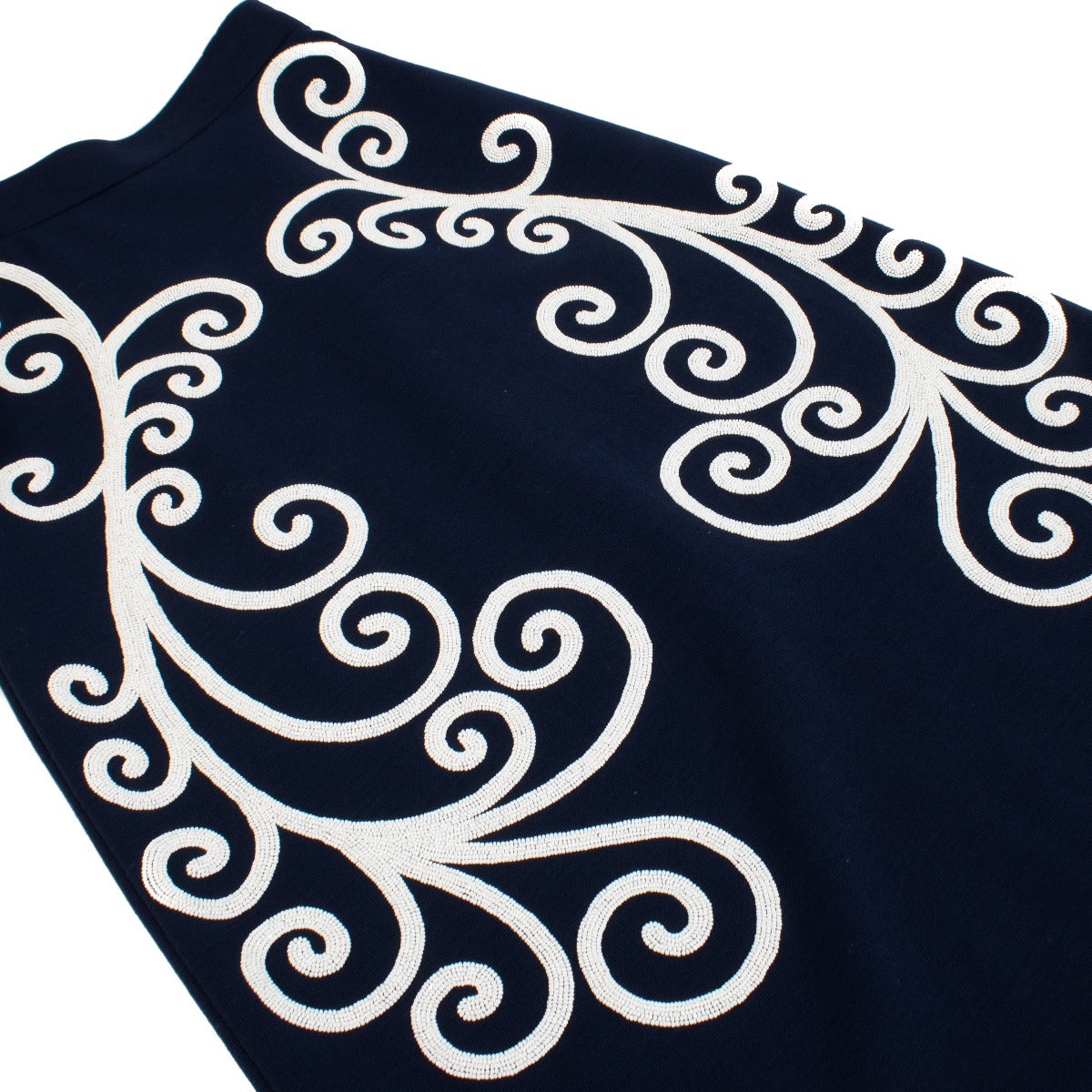 buy 100% authentic pre loved Prada Blue White Embroidered Skirt on Labellov.com