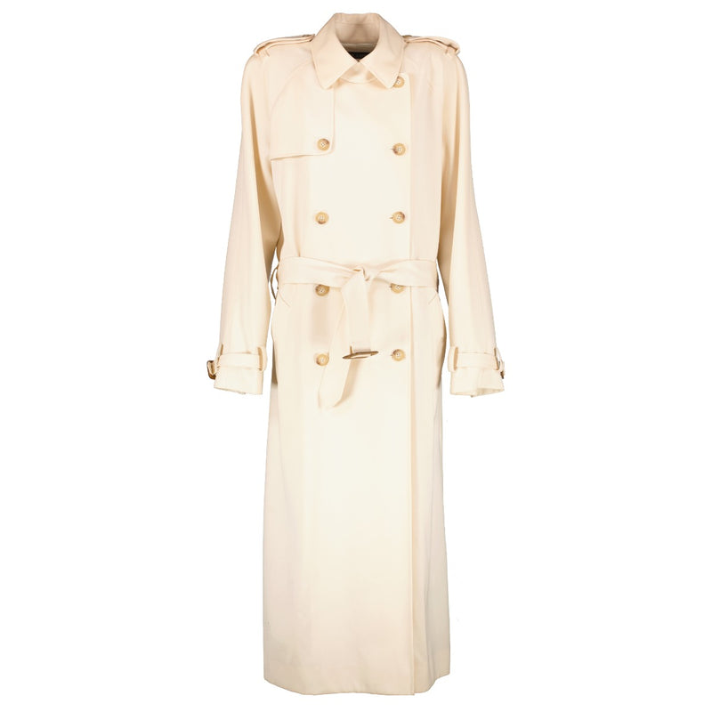 Shop 100% authentic secondhand Ralph Lauren Cream Trenchcoat - Size M/M on Labellov.com