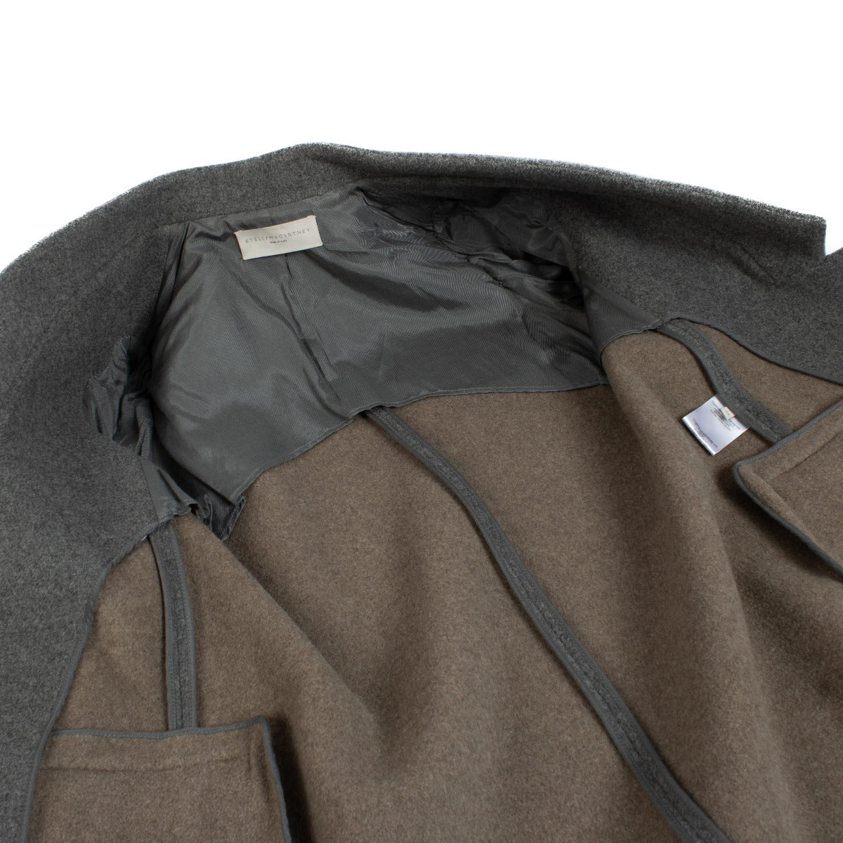 Shop 100% authentic secondhand Stella McCartney Grey Wool Coat - Size 42 on Labellov.com