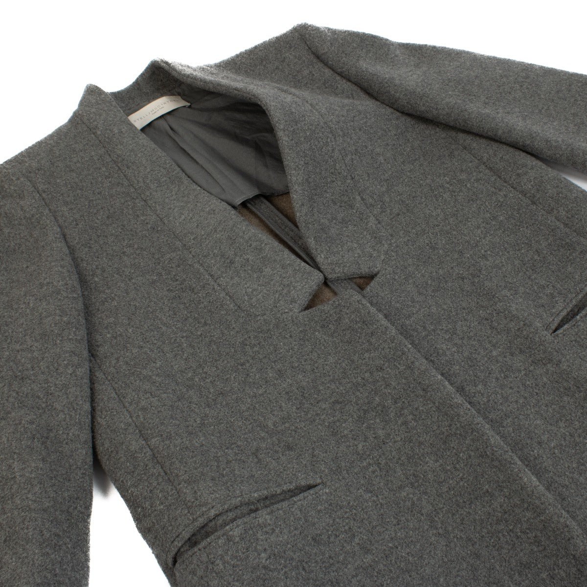 Shop 100% authentic secondhand Stella McCartney Grey Wool Coat - Size 42 on Labellov.com