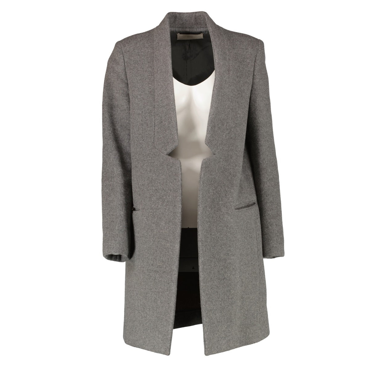 Shop 100% authentic secondhand Stella McCartney Grey Wool Coat - Size 42 on Labellov.com