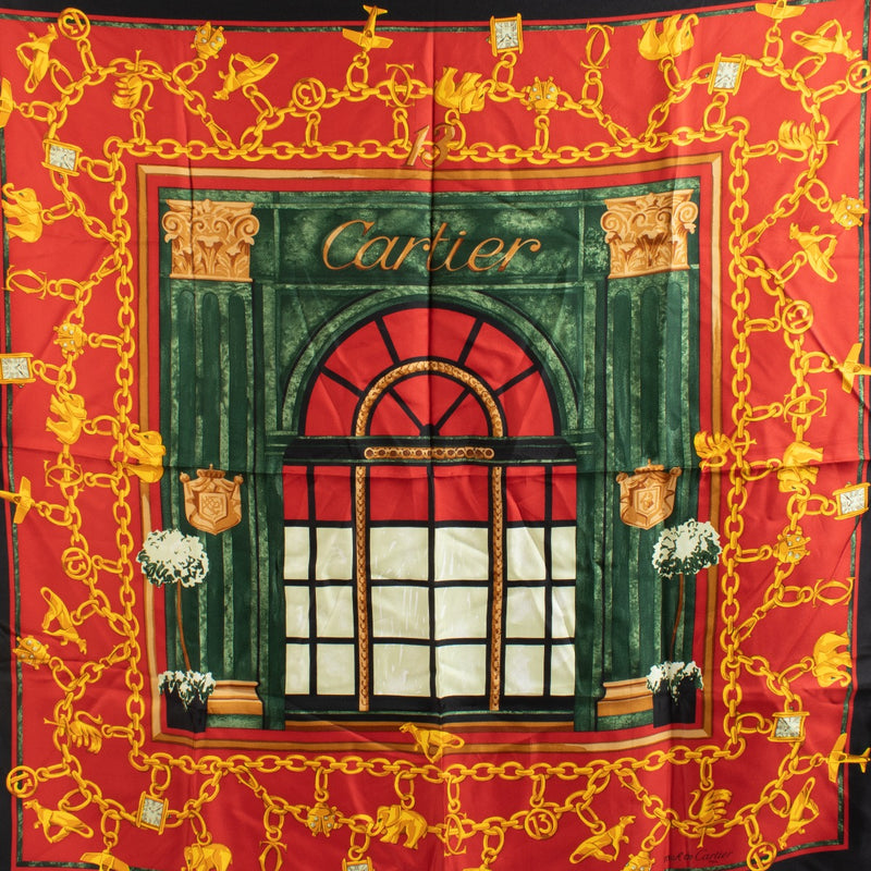 buy 100% authentic pre loved Cartier Red Must de Cartier Scarf on Labellov.com