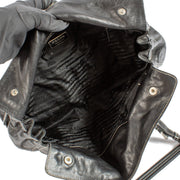 buy 100% authentic pre loved Prada Black Leather Shoulder Bag on Labellov.com