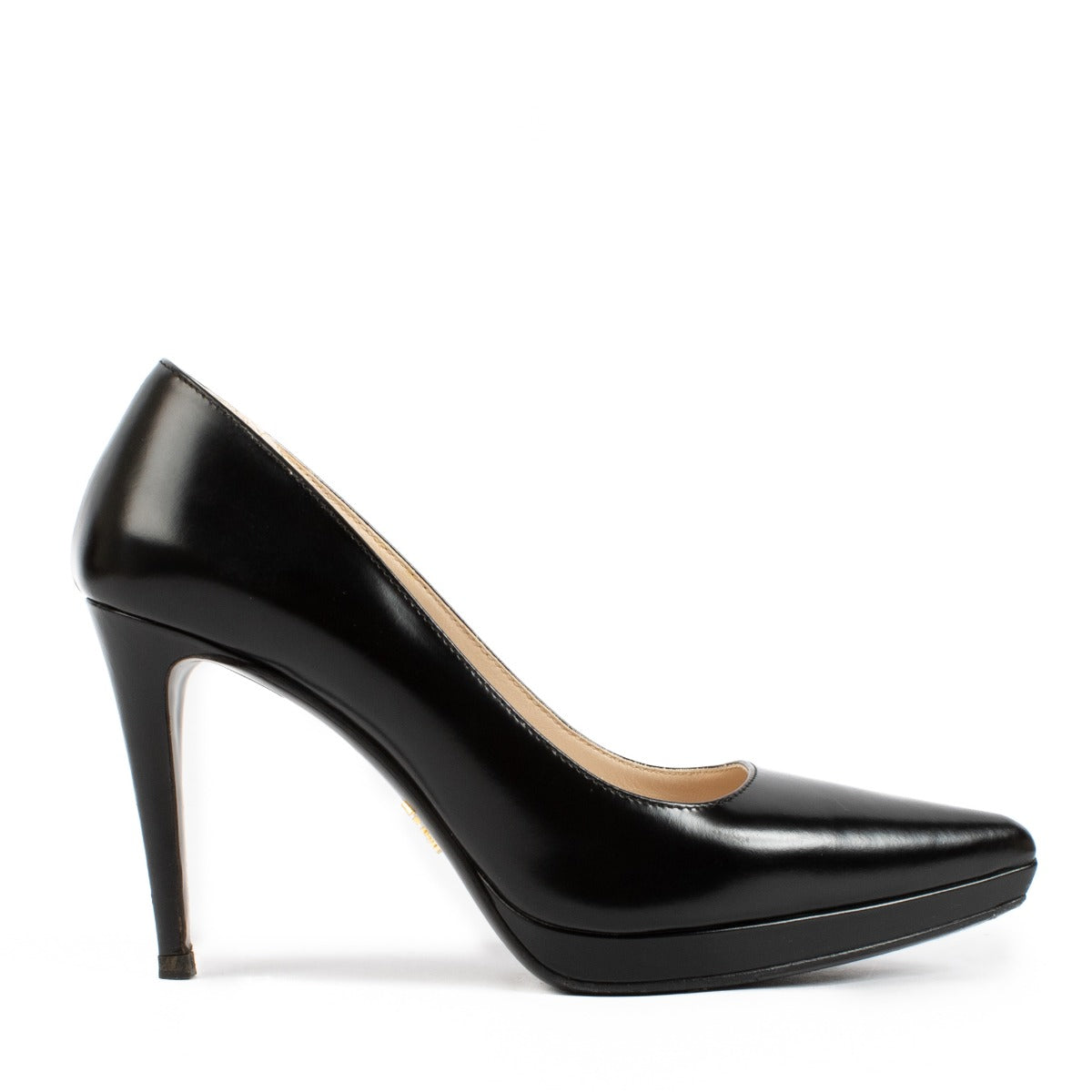 shop 100% authentic pre loved Prada Black Heels - size 36 1/2 on Labellov.com