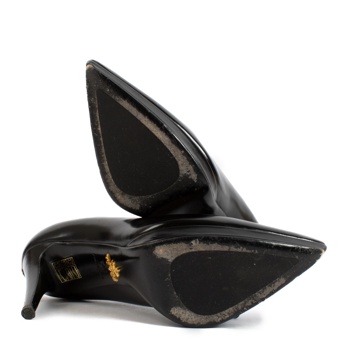 shop 100% authentic pre loved Prada Black Heels - size 36 1/2 on Labellov.com