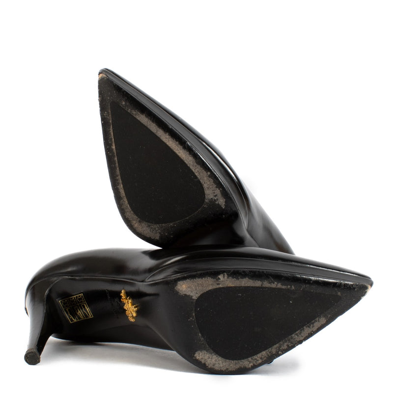 shop 100% authentic pre loved Prada Black Heels - size 36 1/2 on Labellov.com