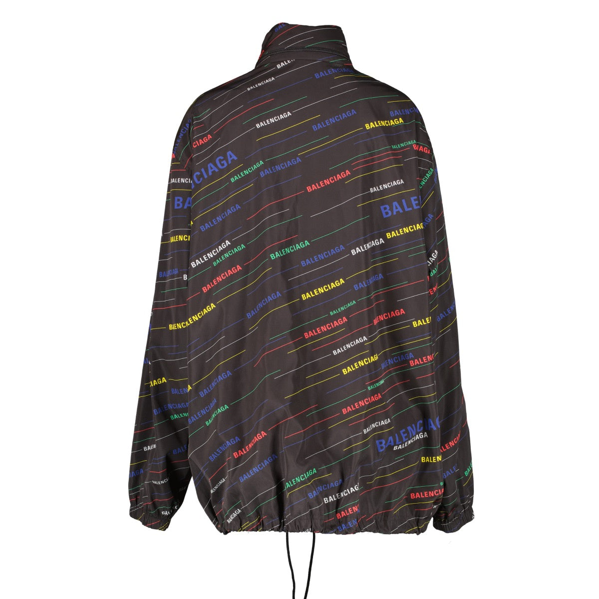 Shop safe online at Labellov in Antwerp, Brussels and Knokke this 100% authentic second hand Balenciaga SS19 Black All-Over Logo Jacket.