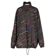 Shop safe online at Labellov in Antwerp, Brussels and Knokke this 100% authentic second hand Balenciaga SS19 Black All-Over Logo Jacket.