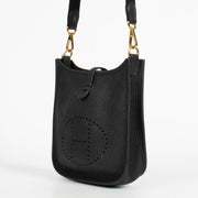 Are you looking for an authentic designer accessory? We buy and sell your preloved and brand new Hermès Evelyne 16 Black Taurillon Clemence GHW