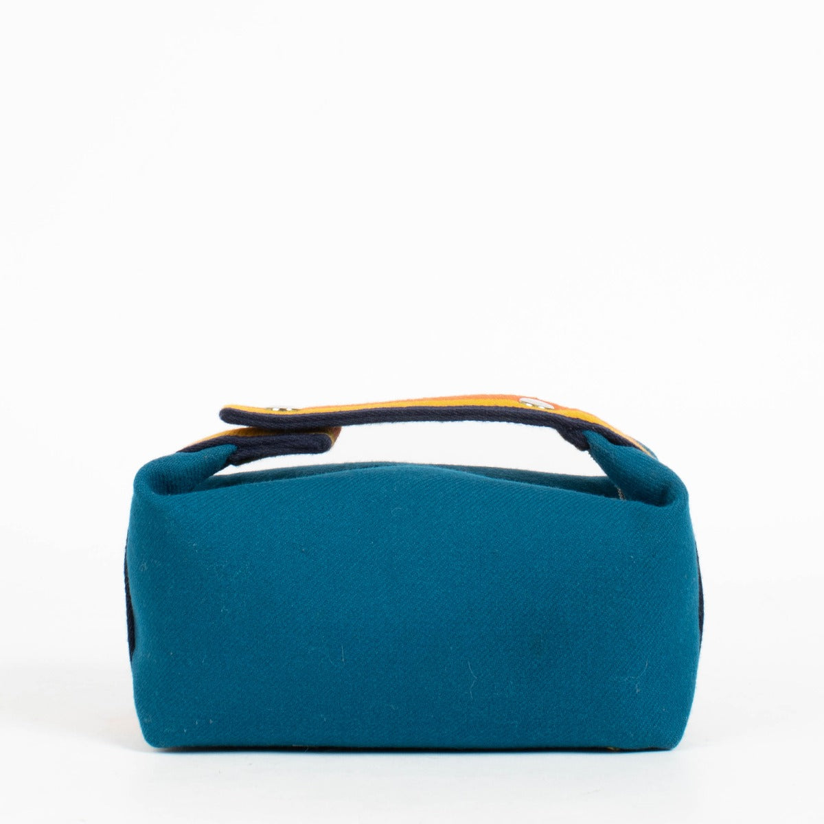Shop the authentic Hermès Blue Paon Wool Bride-a-Brac Large Case on Labellov.com